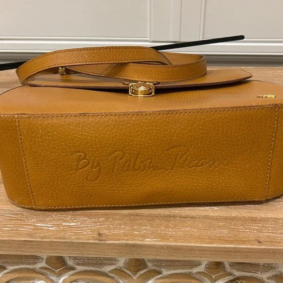 Paloma Picasso Tan Leather Satchel - Picture 10 of 16